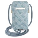 Guess Sac à main GUPHL4GDBL 6,7 "bleu / étui rigide bleu 4G Stripe