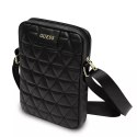 Guess Torba GUTB10QLBK 10" czarna/black Quilted Tablet Bag