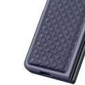 Housse en cuir Dux Ducis Venice pour Samsung Galaxy Z Fold 3 Housse en cuir véritable Bleu