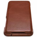 ICarer Curved Edge Vintage Folio Housse en cuir véritable pour Samsung Galaxy S20+ marron (RS992007-BN)