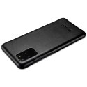 ICarer Curved Edge Vintage Folio Housse en cuir véritable pour Samsung Galaxy S20+ noir (RS992007-BK)