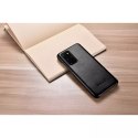 ICarer Curved Edge Vintage Folio Housse en cuir véritable pour Samsung Galaxy S20+ noir (RS992007-BK)