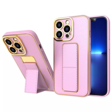 Nouveau Coque Kickstand Case pour iPhone 12 avec support rose