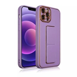 Nouveau Coque Kickstand Case pour iPhone 12 avec support violet