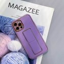 Nouveau Coque Kickstand Case pour iPhone 12 avec support violet