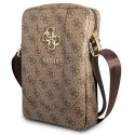 Sac Guess GUTB8G4GFBR 8" marron/marron 4G Big Metal Logo