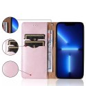 Aimant Strap Case Case pour Samsung Galaxy A52 / A52 5G / A52s 5G Pouch Wallet + Mini Lanyard Pendant Rose