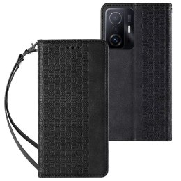 Aimant Strap Case Case pour Samsung Galaxy A52 / A52 5G / A52s 5G Pouch Wallet + Mini Lanyard Pendentif Noir