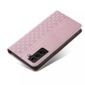 Aimant Strap Case Case pour Samsung Galaxy S22 + (S22 Plus) Pouch Wallet + Mini Lanyard Pendentif Rose