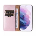 Aimant Strap Case Case pour Samsung Galaxy S22 + (S22 Plus) Pouch Wallet + Mini Lanyard Pendentif Rose