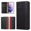 Étui à sangle aimantée pour Samsung Galaxy S22 + (S22 Plus) pochette portefeuille + mini lanière pendentif noir