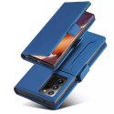 Étui pour cartes magnétiques pour Samsung Galaxy S22 Ultra Pouch Wallet Card Holder Bleu