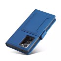 Étui pour cartes magnétiques pour Samsung Galaxy S22 Ultra Pouch Wallet Card Holder Bleu