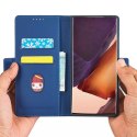 Étui pour cartes magnétiques pour Samsung Galaxy S22 Ultra Pouch Wallet Card Holder Bleu