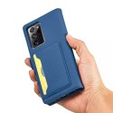 Étui pour cartes magnétiques pour Samsung Galaxy S22 Ultra Pouch Wallet Card Holder Bleu