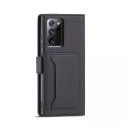 Étui pour cartes magnétiques pour Samsung Galaxy S22 Ultra Pouch Wallet Card Holder Noir