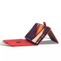 Magnet Card Case Case pour Samsung Galaxy S22 Ultra Pouch Wallet Card Holder Rouge