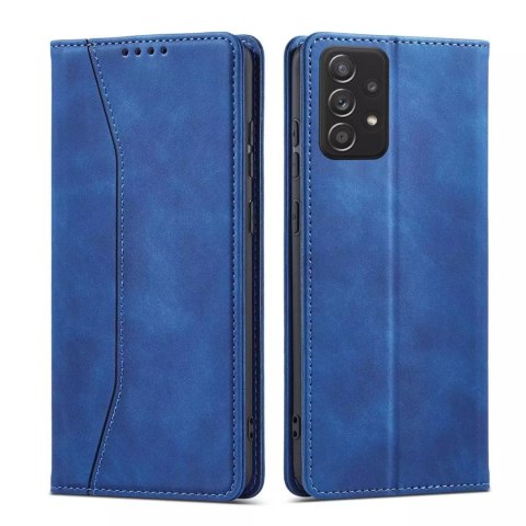 Magnet Fancy Case Case Pour Samsung Galaxy A52 / A52 5G / A52s 5G Pouch Wallet Card Card Stand Bleu