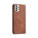 Magnet Fancy Case Case Pour Samsung Galaxy A53 5G Pouch Wallet Card Holder Marron