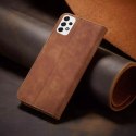 Magnet Fancy Case Case Pour Samsung Galaxy A53 5G Pouch Wallet Card Holder Marron