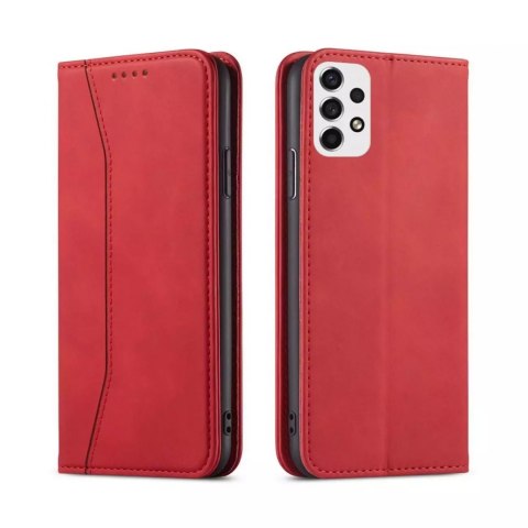 Magnet Fancy Case Case Pour Samsung Galaxy A53 5G Pouch Wallet Card Holder Rouge