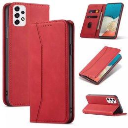 Magnet Fancy Case Case Pour Samsung Galaxy A53 5G Pouch Wallet Card Holder Rouge