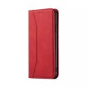 Magnet Fancy Case Case Pour Samsung Galaxy A53 5G Pouch Wallet Card Holder Rouge