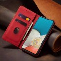 Magnet Fancy Case Case Pour Samsung Galaxy A53 5G Pouch Wallet Card Holder Rouge