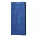 Magnet Fancy Case Case pour Samsung Galaxy A12 5G Pouch Wallet Card Holder Bleu