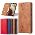 Magnet Fancy Case Case pour Samsung Galaxy A12 5G Pouch Wallet Card Holder Marron