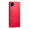 Magnet Fancy Case Case pour Samsung Galaxy A12 5G Pouch Wallet Card Holder Rouge