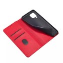 Magnet Fancy Case Case pour Samsung Galaxy A12 5G Pouch Wallet Card Holder Rouge