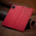 Magnet Fancy Case Case pour Samsung Galaxy A12 5G Pouch Wallet Card Holder Rouge