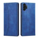 Magnet Fancy Case Case pour Samsung Galaxy A13 5G Pouch Wallet Card Holder Bleu