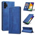 Magnet Fancy Case Case pour Samsung Galaxy A13 5G Pouch Wallet Card Holder Bleu