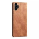 Magnet Fancy Case Case pour Samsung Galaxy A13 5G Pouch Wallet Card Holder Marron