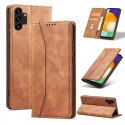 Magnet Fancy Case Case pour Samsung Galaxy A13 5G Pouch Wallet Card Holder Marron