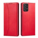 Magnet Fancy Case Case pour Samsung Galaxy A52 / A52 5G / A52s 5G Pouch Wallet Card Card Stand Rouge