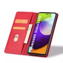 Magnet Fancy Case Case pour Samsung Galaxy A52 / A52 5G / A52s 5G Pouch Wallet Card Card Stand Rouge