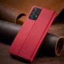 Magnet Fancy Case Case pour Samsung Galaxy A52 / A52 5G / A52s 5G Pouch Wallet Card Card Stand Rouge