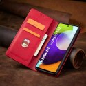 Magnet Fancy Case Case pour Samsung Galaxy A52 / A52 5G / A52s 5G Pouch Wallet Card Card Stand Rouge