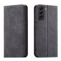 Magnet Fancy Case Case pour Samsung Galaxy S22 Pouch Wallet Card Holder Noir