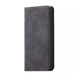 Magnet Fancy Case Case pour Samsung Galaxy S22 Pouch Wallet Card Holder Noir