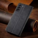 Magnet Fancy Case Case pour Samsung Galaxy S22 Pouch Wallet Card Holder Noir