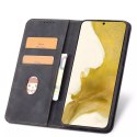 Magnet Fancy Case Case pour Samsung Galaxy S22 Pouch Wallet Card Holder Noir