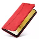 Magnet Fancy Case Case pour Samsung Galaxy S22 + (S22 Plus) Pouch Wallet Card Holder Rouge