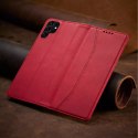 Magnet Fancy Case Case pour Samsung Galaxy S22 Ultra Cover Card Wallet Card Stand Rouge