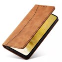 Magnet Fancy Case Cover pour Samsung Galaxy S22 + (S22 Plus) Pouch Wallet Card Holder Marron