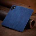 Magnet Fancy Case pour Samsung Galaxy S22 Ultra Cover Card Wallet Card Stand Bleu