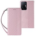 Magnet Strap Case Case pour Samsung Galaxy A12 5G Pouch Wallet + Mini Lanyard Pendentif Rose